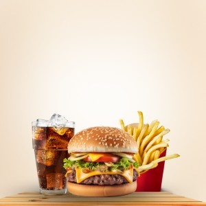 chicken burger-frenchfries & soft drink (Combo)